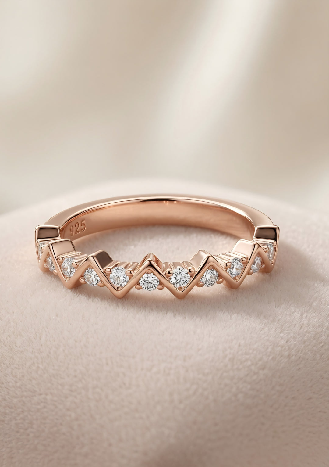 925 Silver NQ Ring (Rosegold)