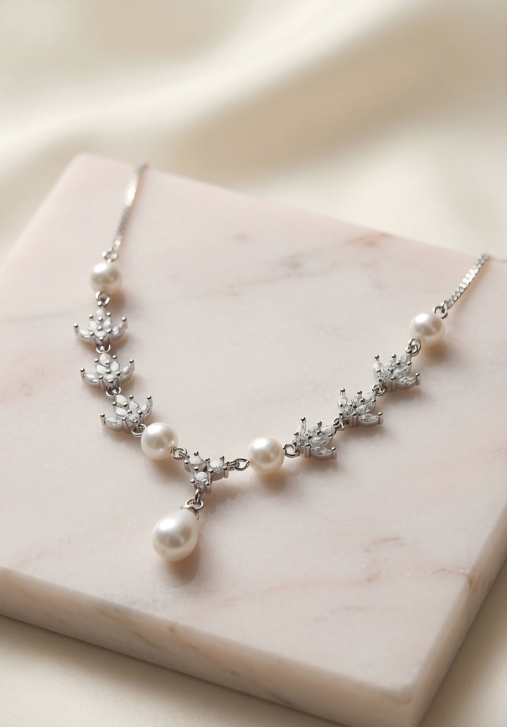 925 Silver Pearl Necklace
