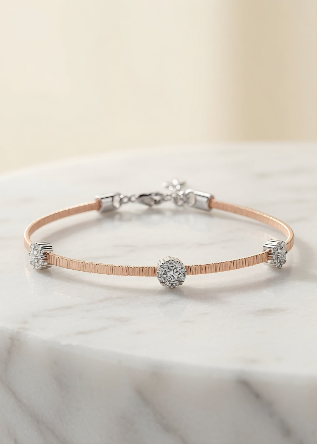 925 SIlver Queen Bracelet (Rosegold)