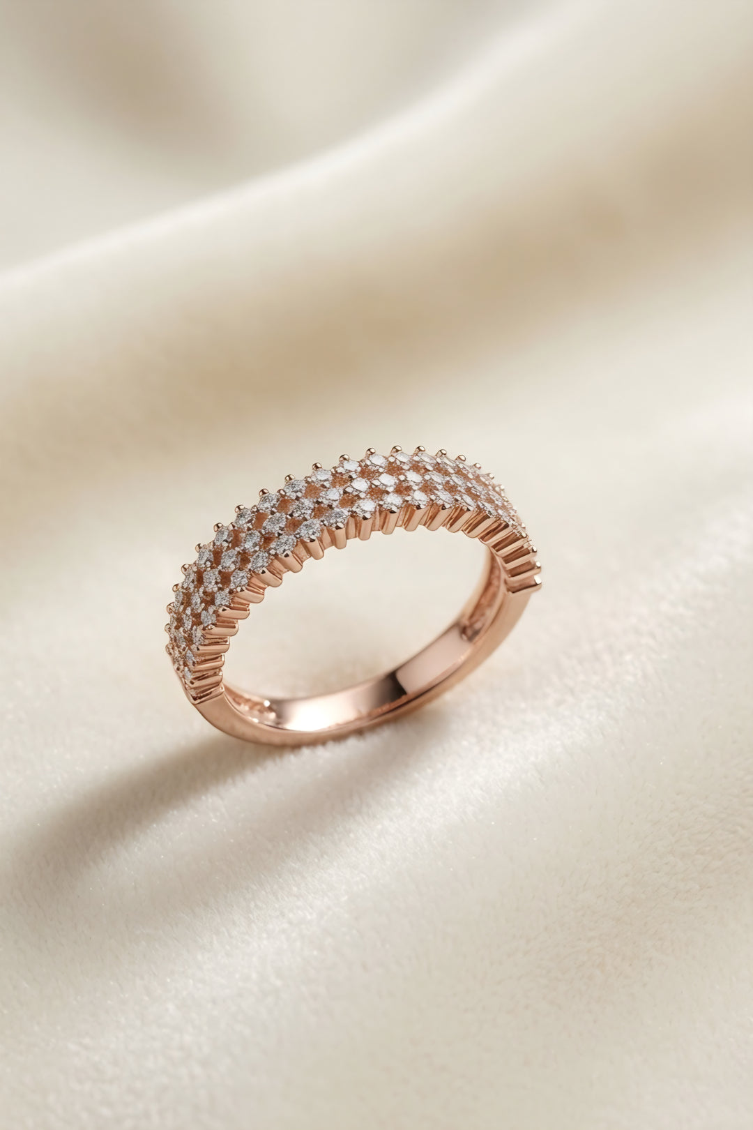 925 Silver Kiara Ring (Rosegold)