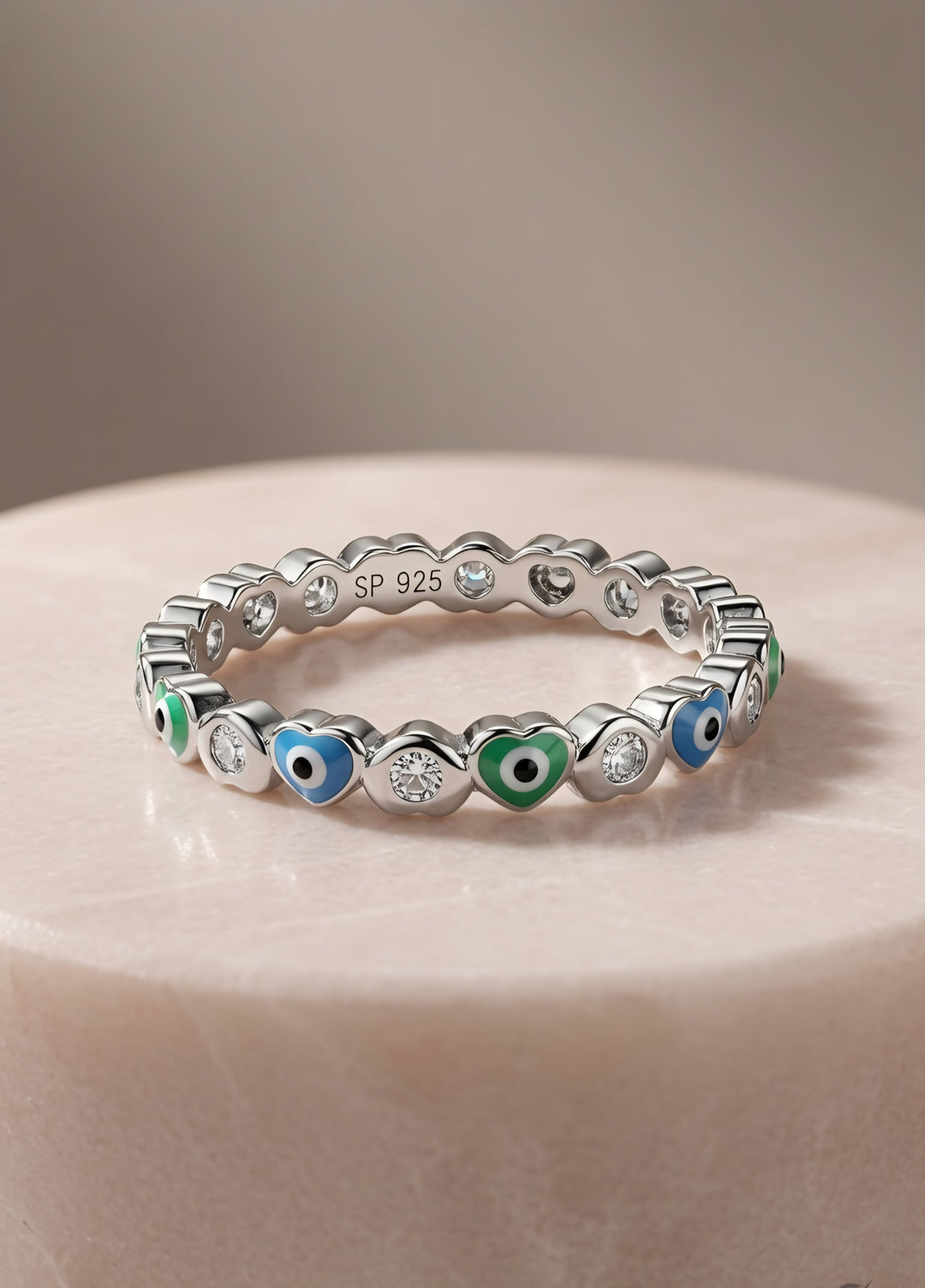 Silver 925 Evil Eye Ring