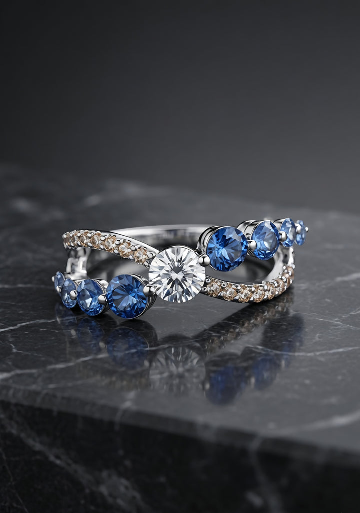 Silver Bold Orbit Ring
