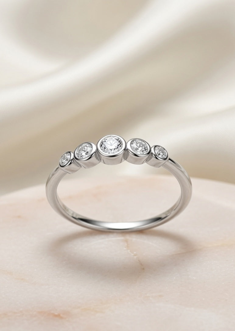 Silver 925 Linear Shine Ring