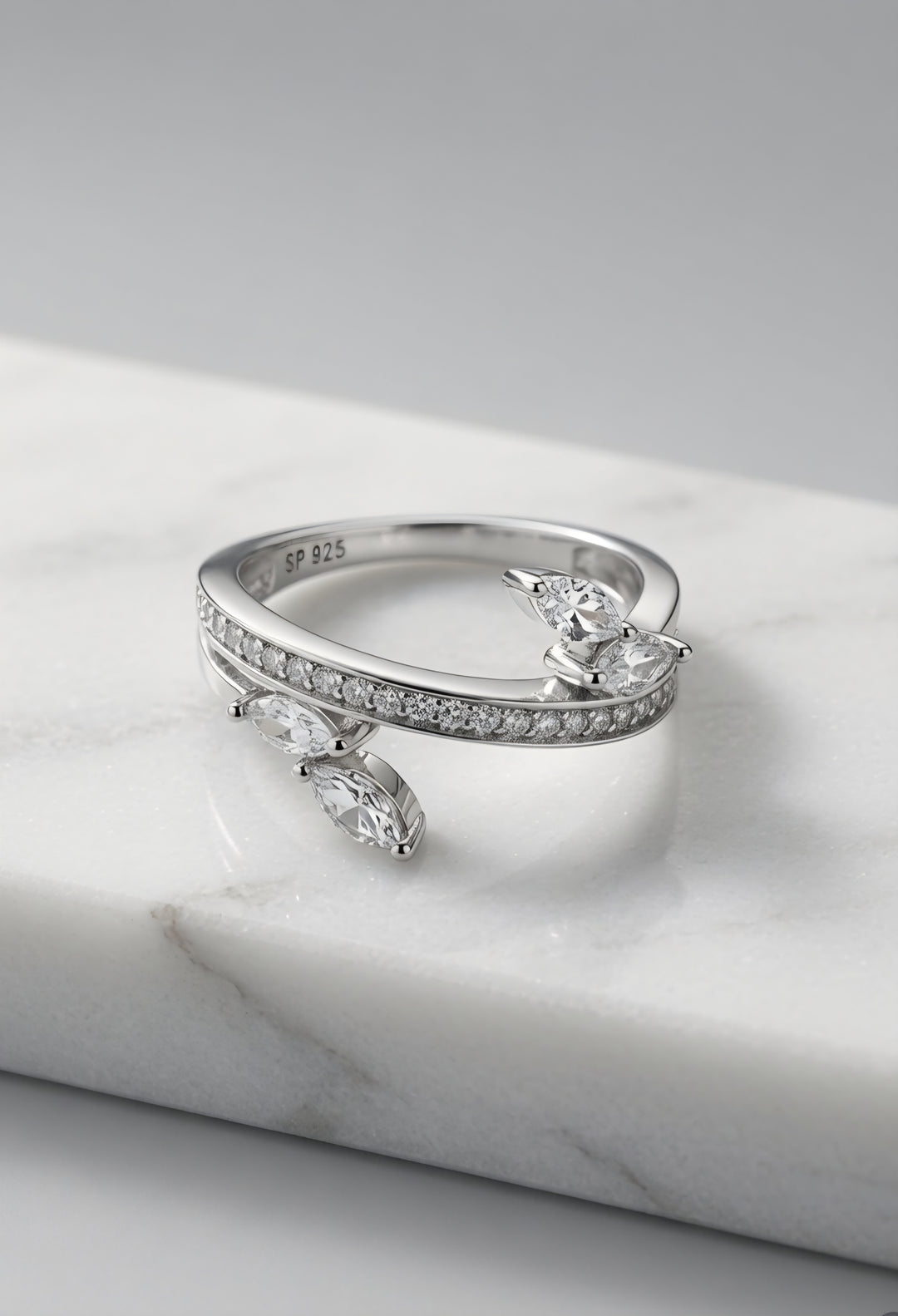 Silver 925 Urban Halo Ring