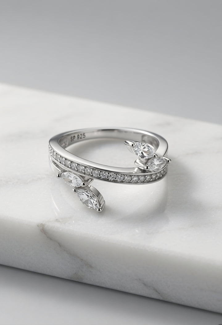 Silver 925 Urban Halo Ring