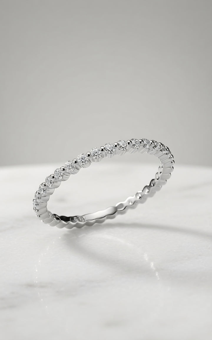 Silver Whispering Willow Ring