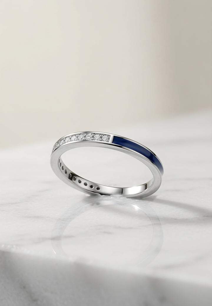 Silver 925 Blue Horizon Ring