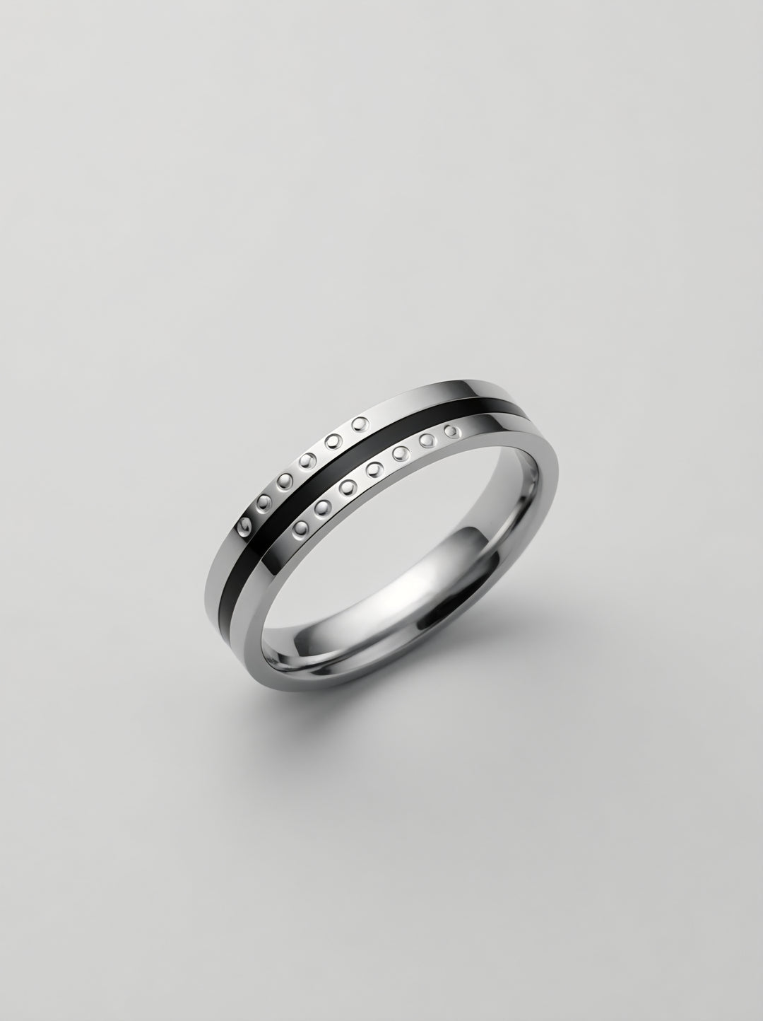 925 Silver Prism Torque Ring (Men)