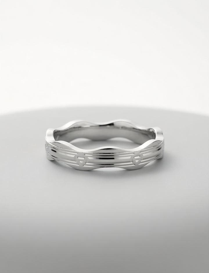 925 Silver Midnight Axis Ring (Men)