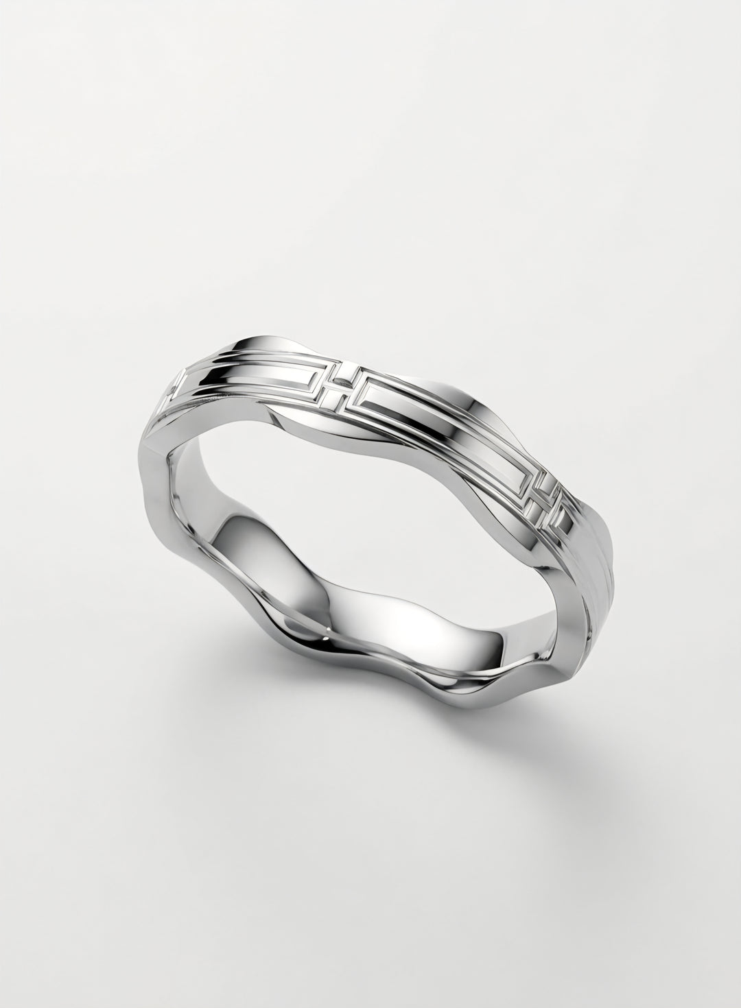925 Silver Midnight Axis Ring (Men)