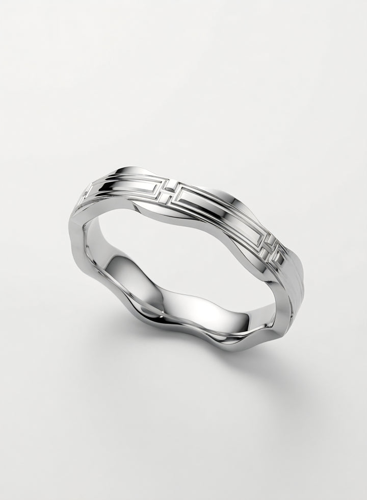 925 Silver Midnight Axis Ring (Men)
