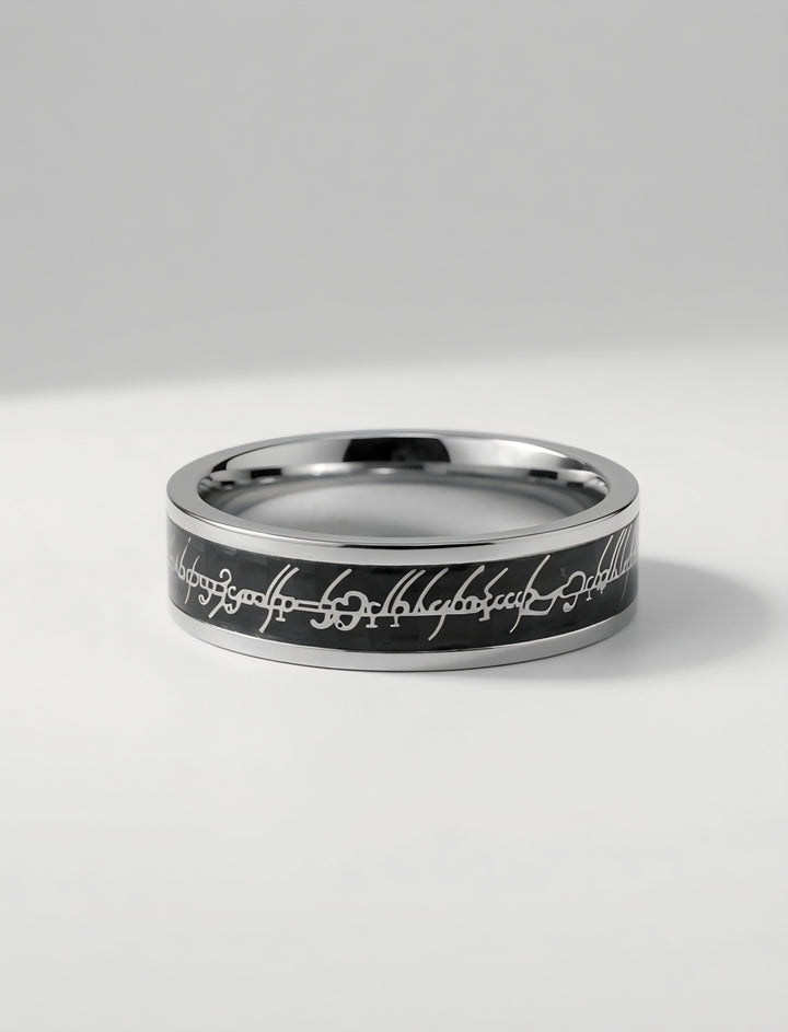 925 Silver Zenith Curve Ring (Men)