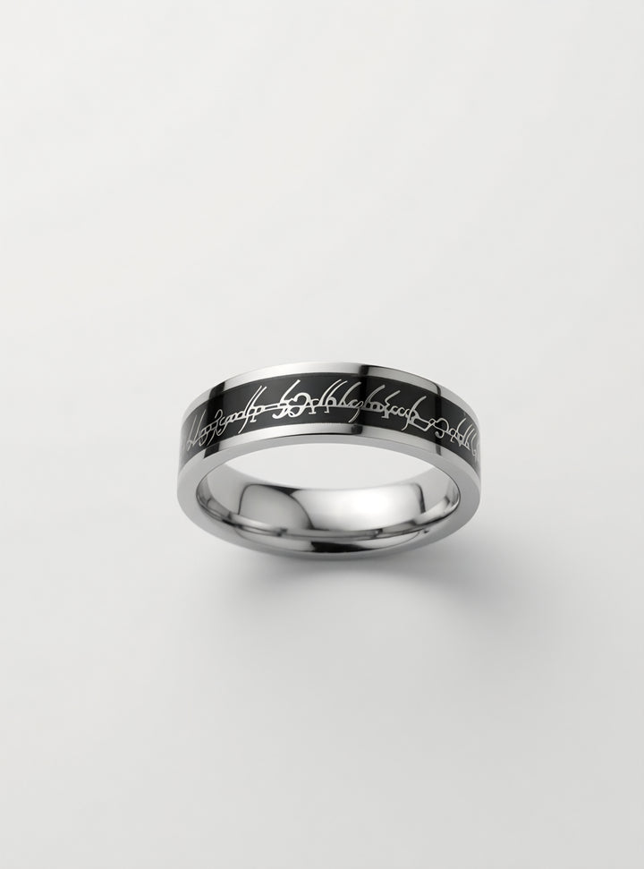 925 Silver Zenith Curve Ring (Men)