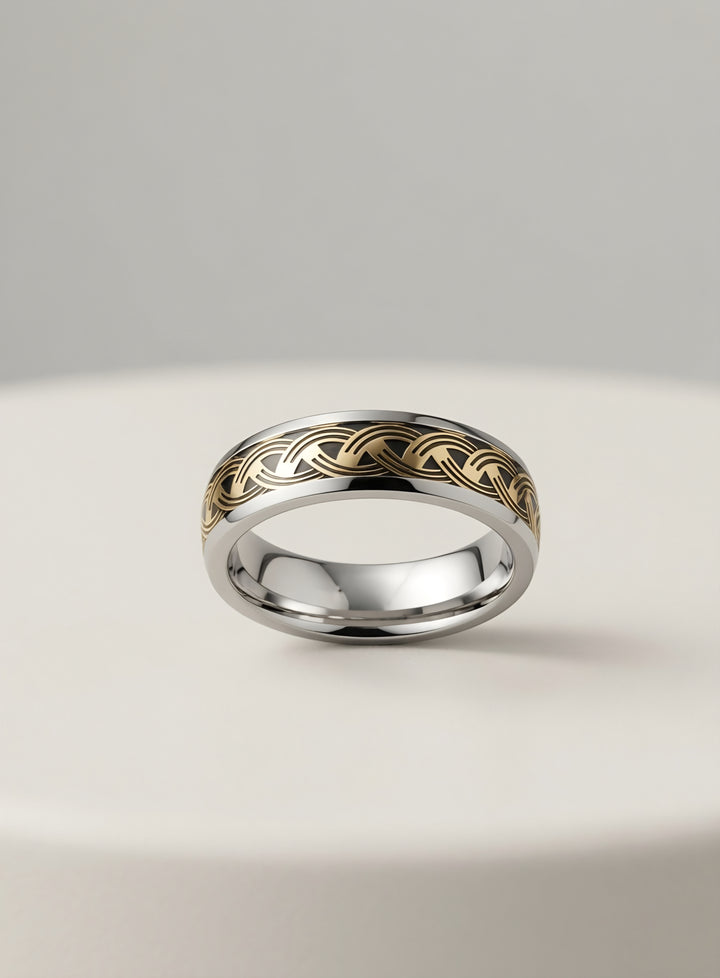 925 Silver Heritage Band Ring (Men)