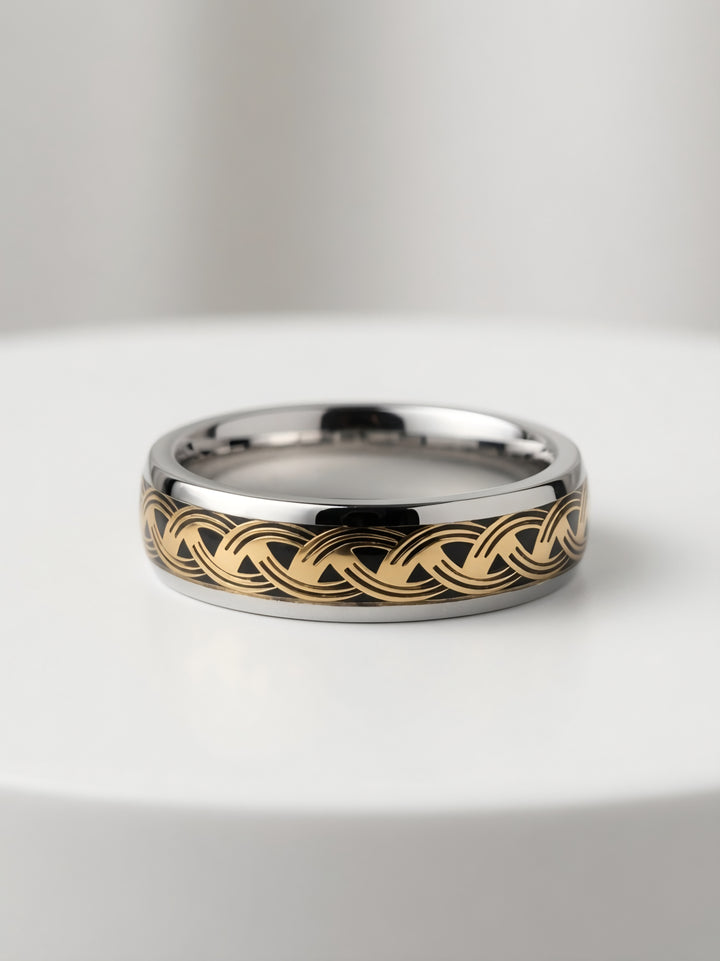 925 Silver Heritage Band Ring (Men)