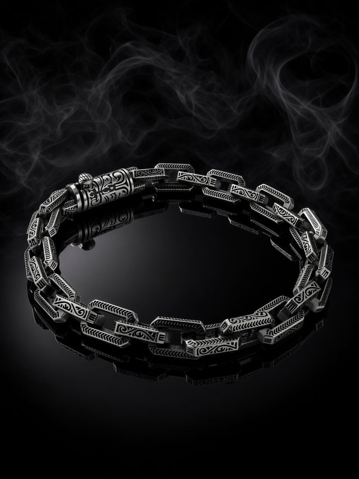 925 Silver Hamza Bracelet (Men)