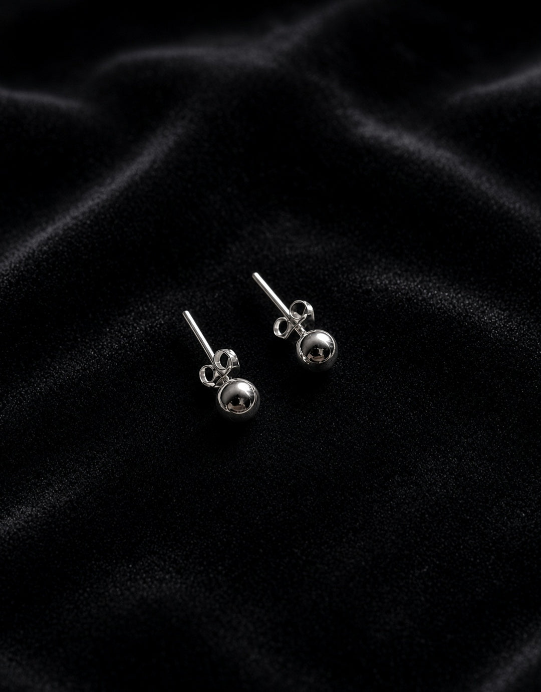 925 Silver Plain Ball Stud (S) Earrings