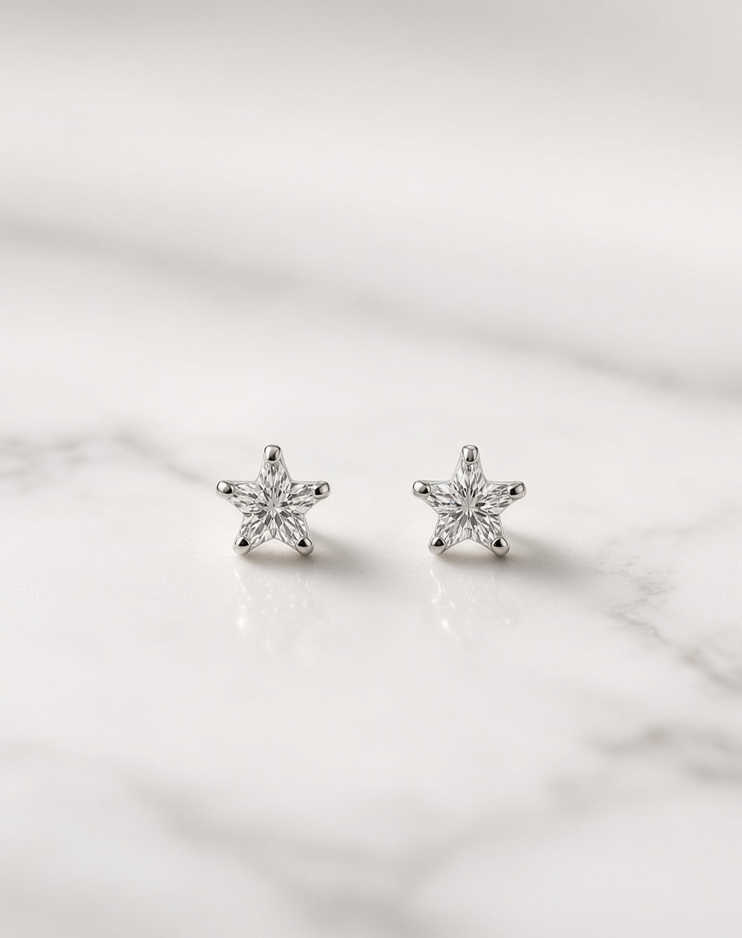 925 Silver Star Stud (S) Earrings