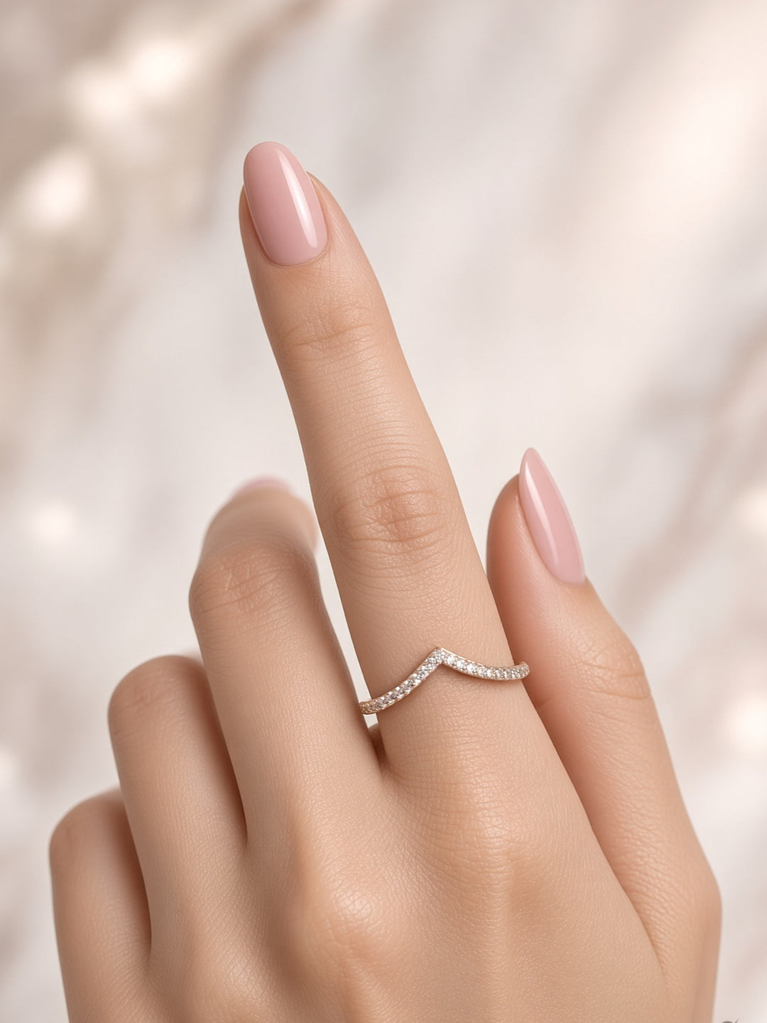 925 Silver Premia Ring (Rosegold)