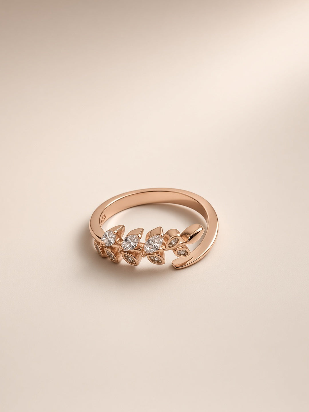 925 Silver Tulip Ring (Rosegold)