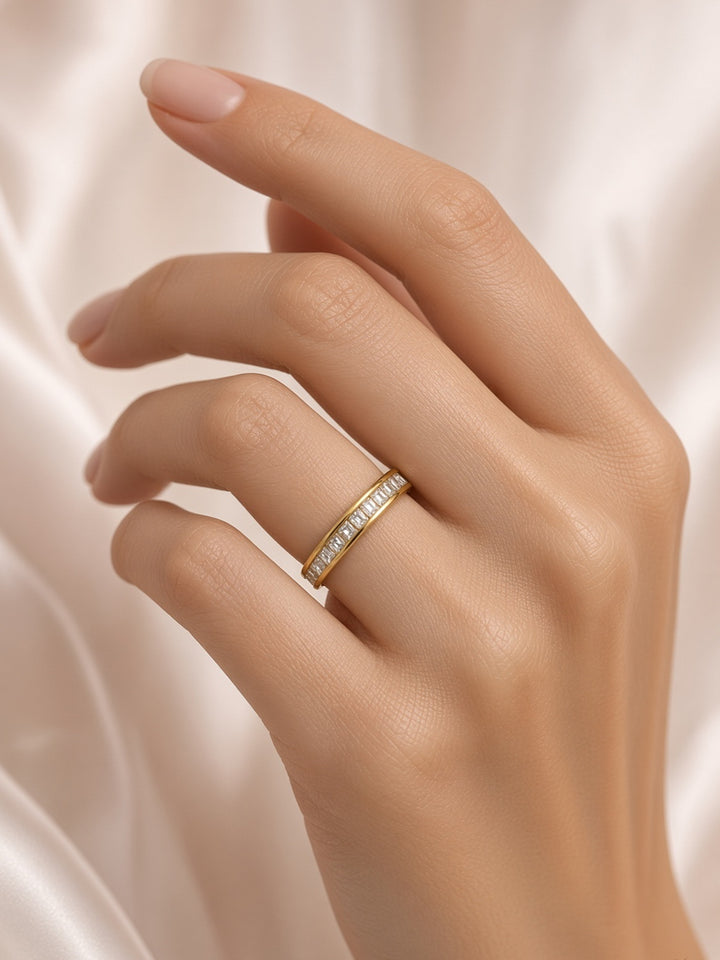 925 Silver Tia Ring (Gold)