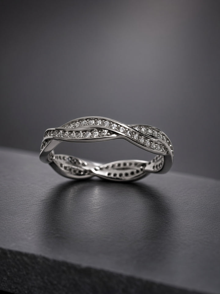 925 Silver Twister Ring