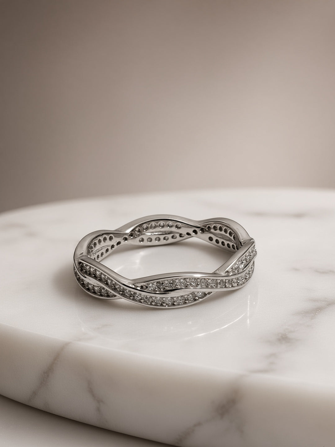 925 Silver Twister Ring
