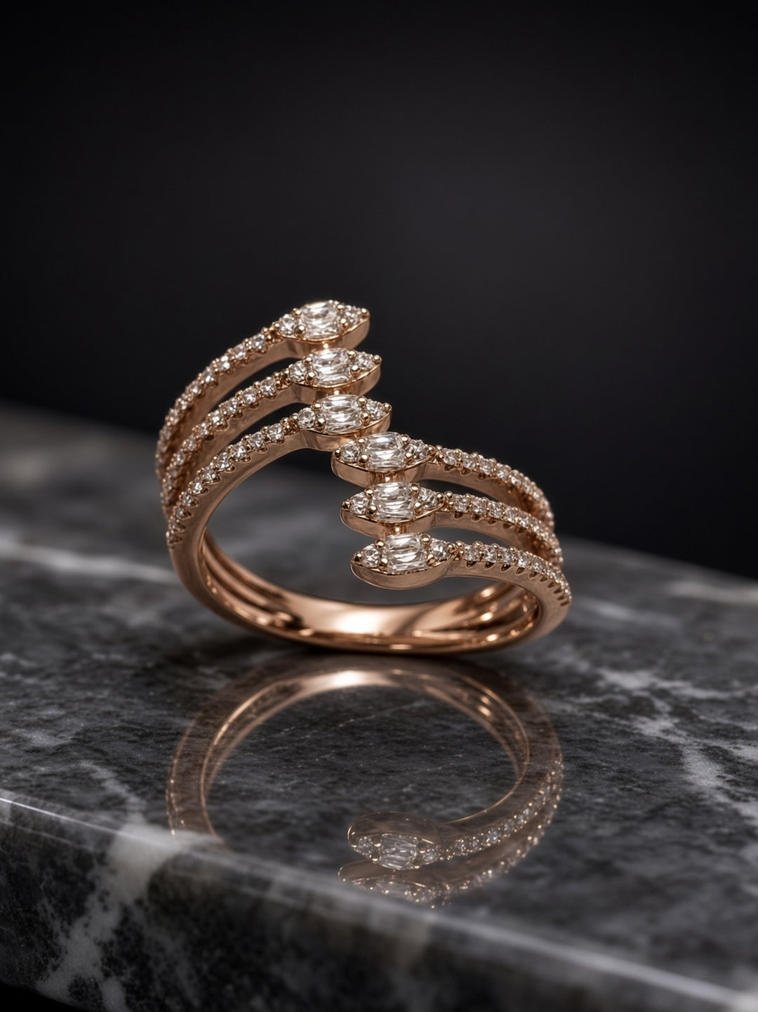 925 Silver May Ring (Rosegold)