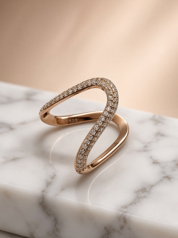 925 Silver TBR Ring (Rosegold)