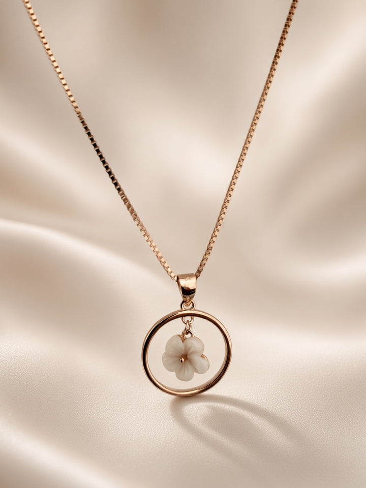 925 Silver Hanging Flower Pendant