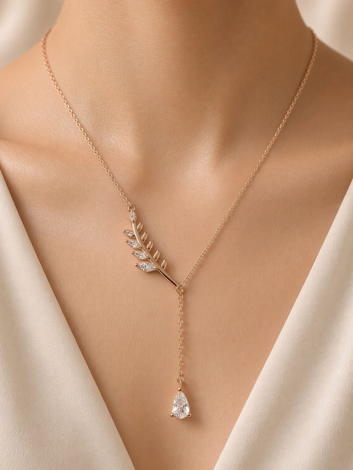925 Silver Drazz Pendant (Rosegold)