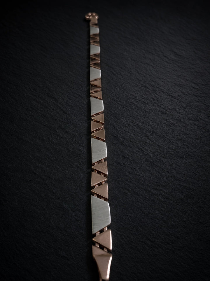 Silver 925 Linear Flow Bracelet (Men)