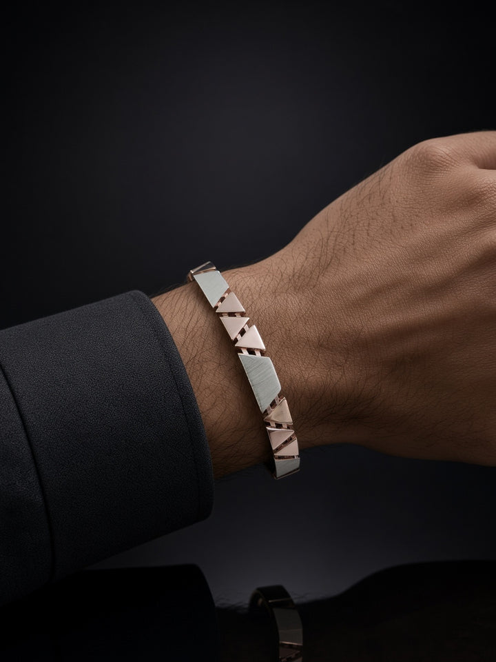 Silver 925 Linear Flow Bracelet (Men)