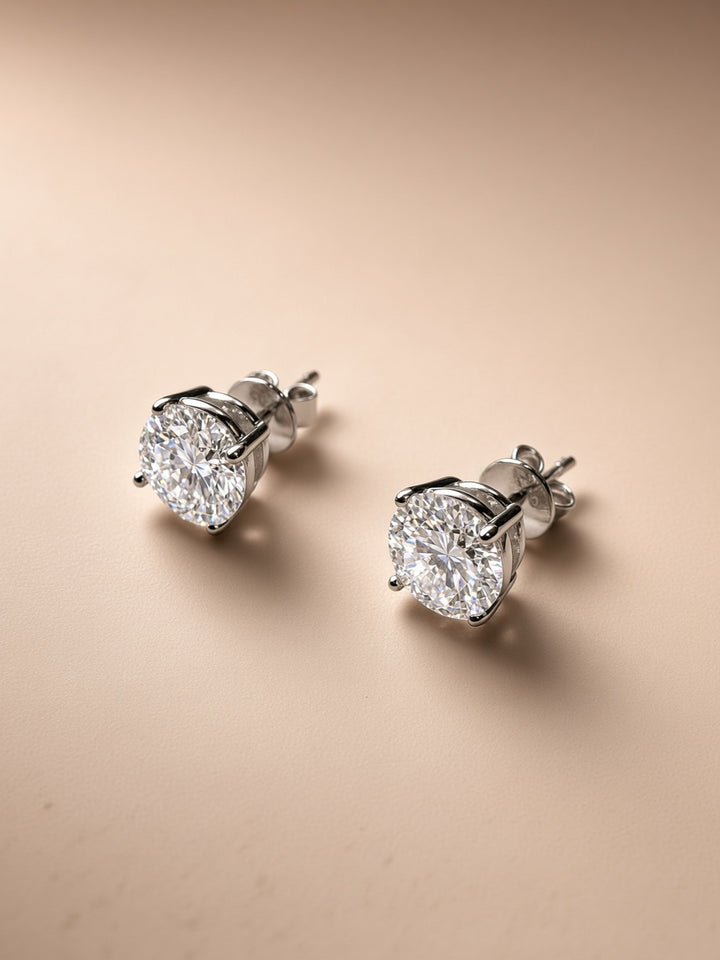 925 Silver Moissanite Earrings