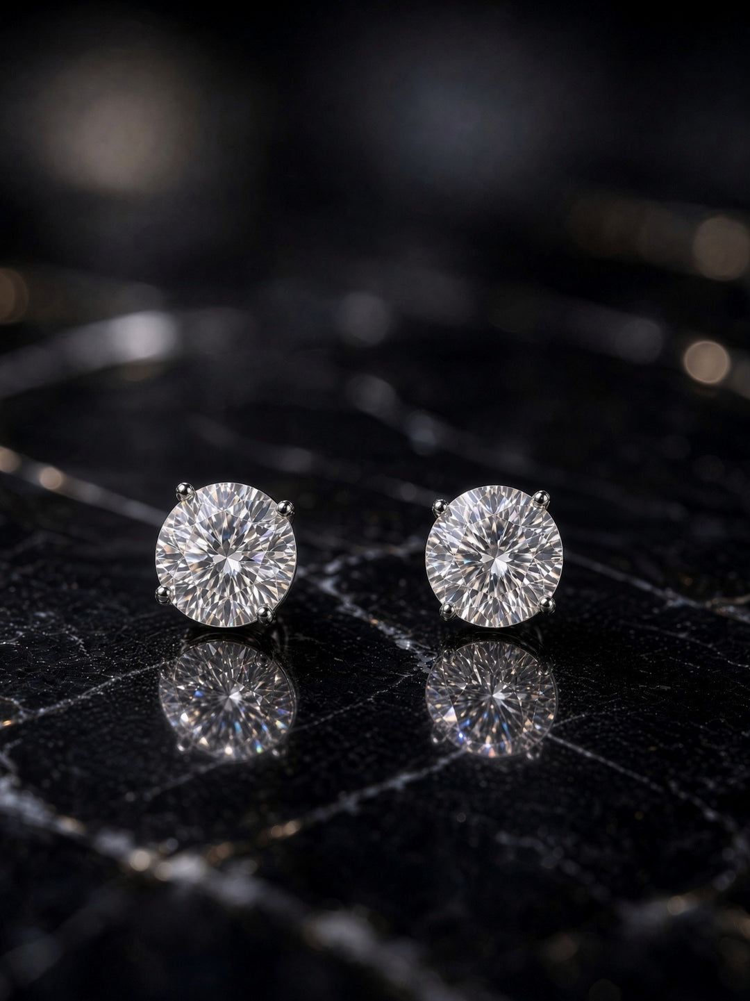 925 Silver Moissanite Earrings