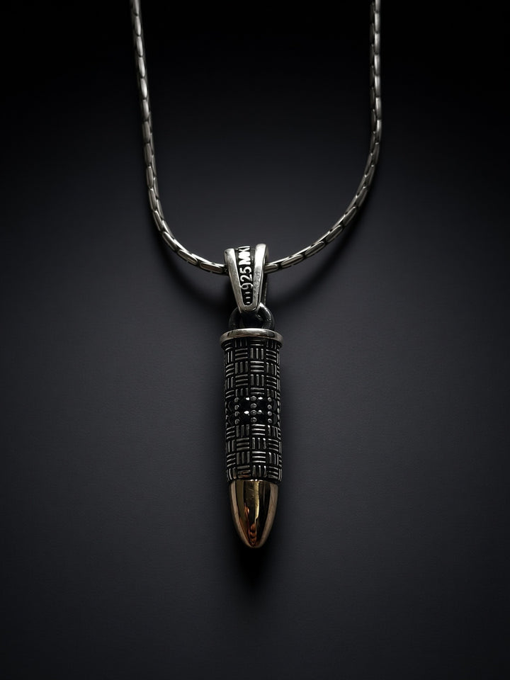 925 Silver Bullet Pendant (Men)