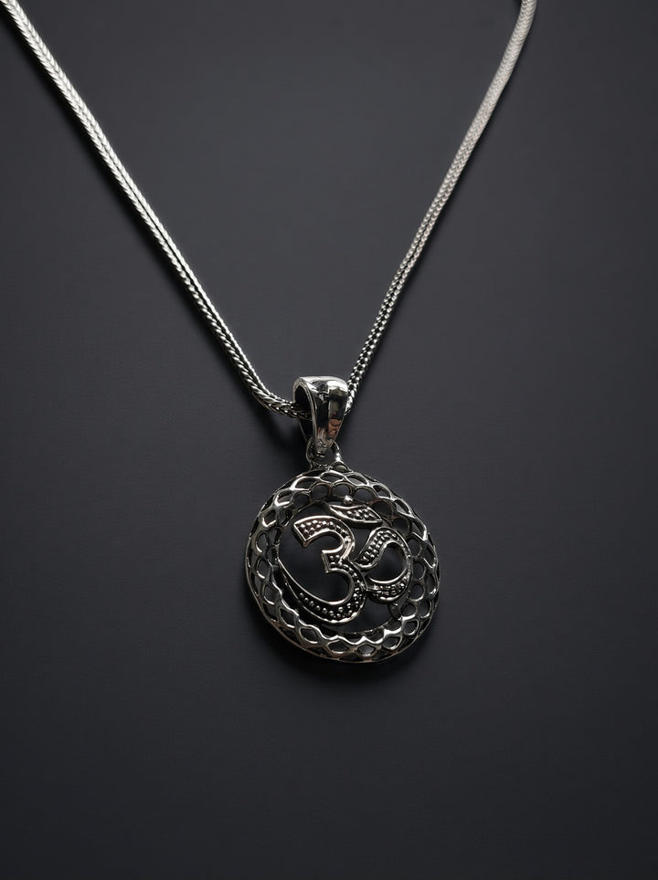 925 Silver Om Pendant (Men)