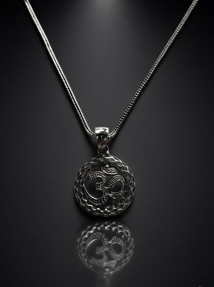 925 Silver Om Pendant (Men)