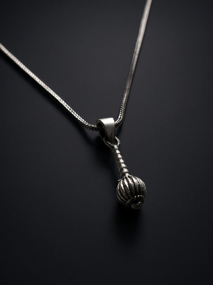 925 Silver Mace Pendant (Men)