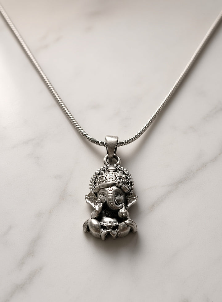 Silver 925 Ganesh Pendant (Men)