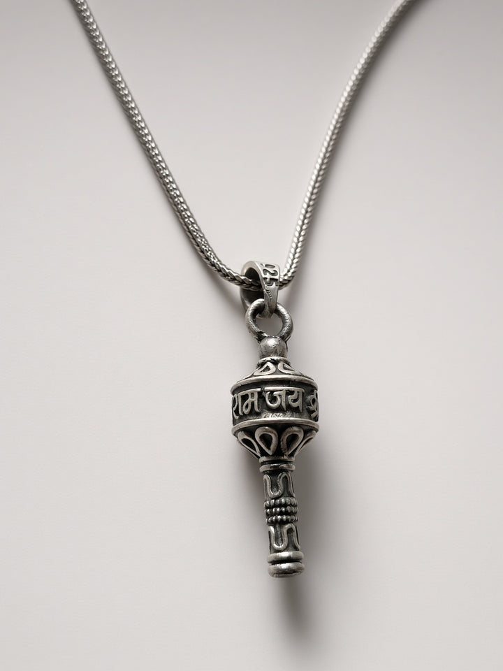 925 Silver Solid Mace Pendant (Men)