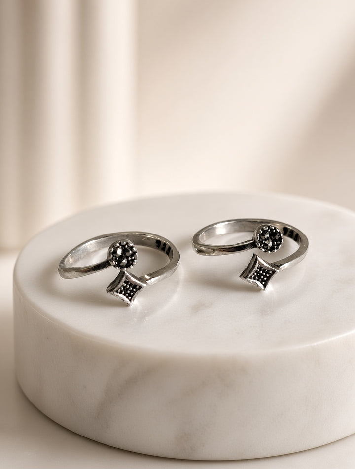 925 Silver Vyie Toe Rings