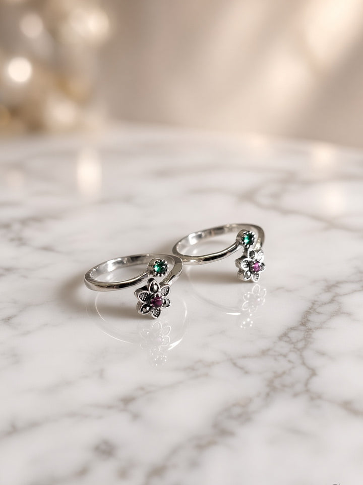 925 Silver Zyriee Toe Rings