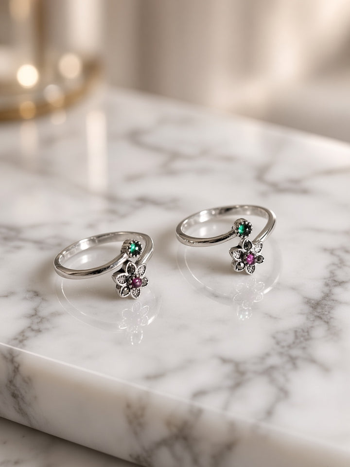 925 Silver Zyriee Toe Rings
