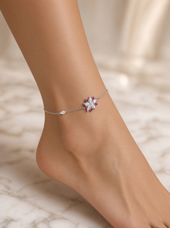 925 Silver Malooba Anklet