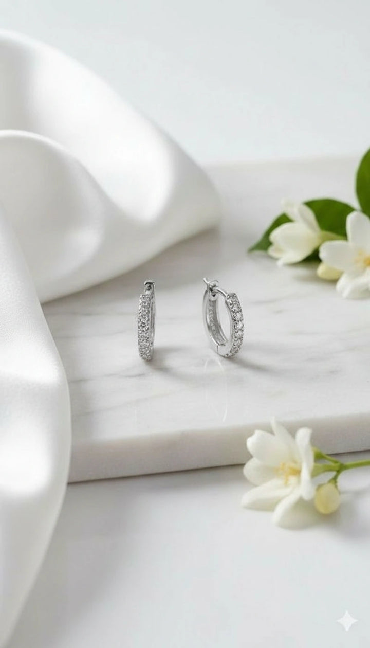 Silver Mini Hoop Earrings