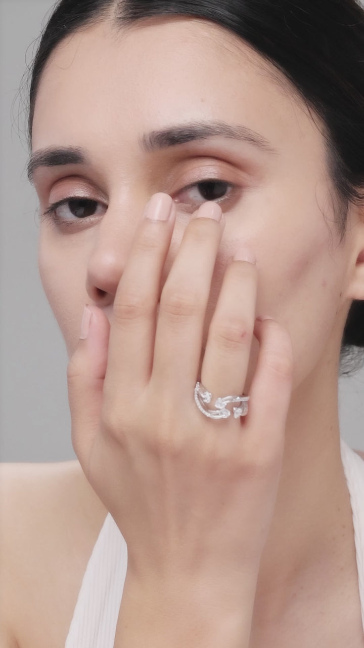 Silver 4 Twinkle Ring
