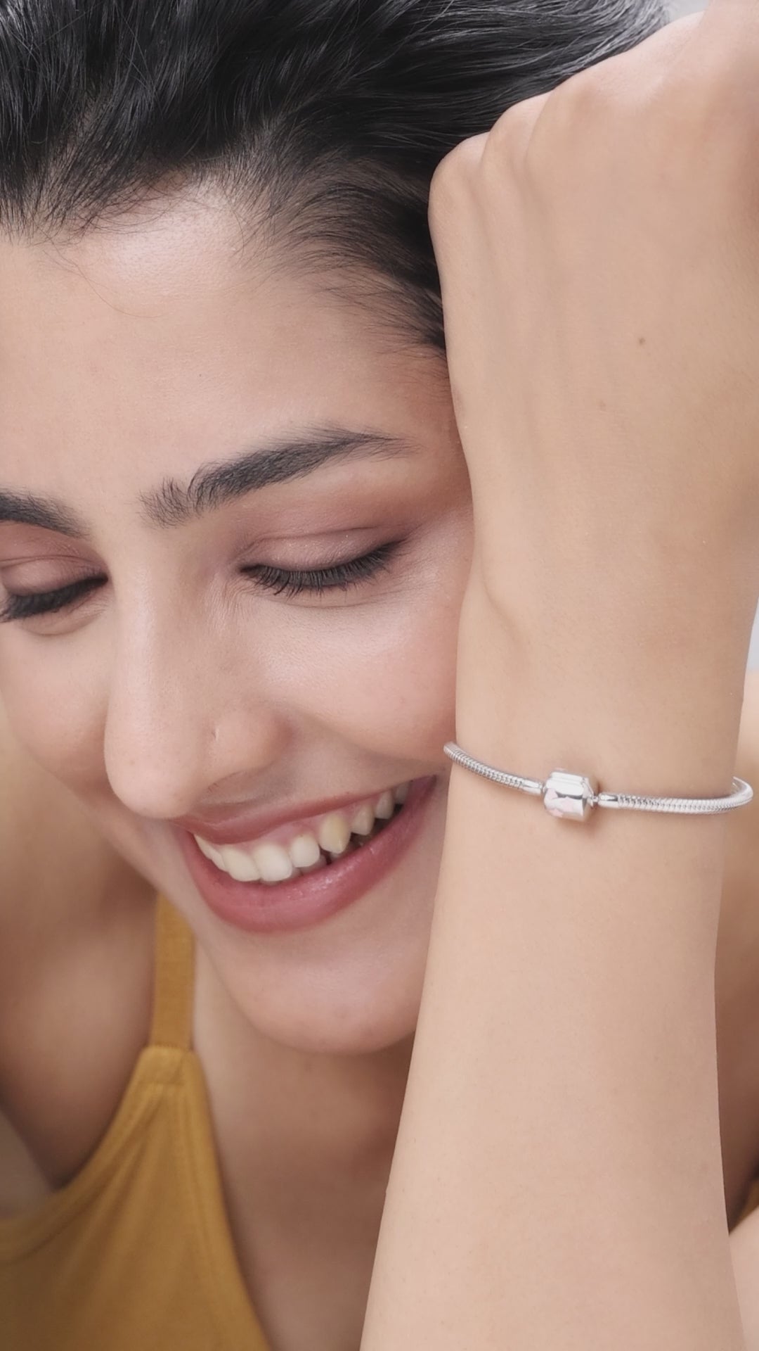 Silver Pink Pandora Bracelet