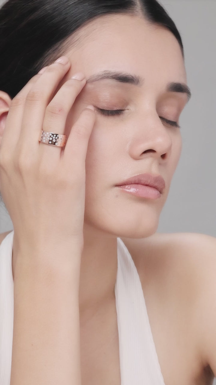 Silver Star Cluster Ring (Rosegold)