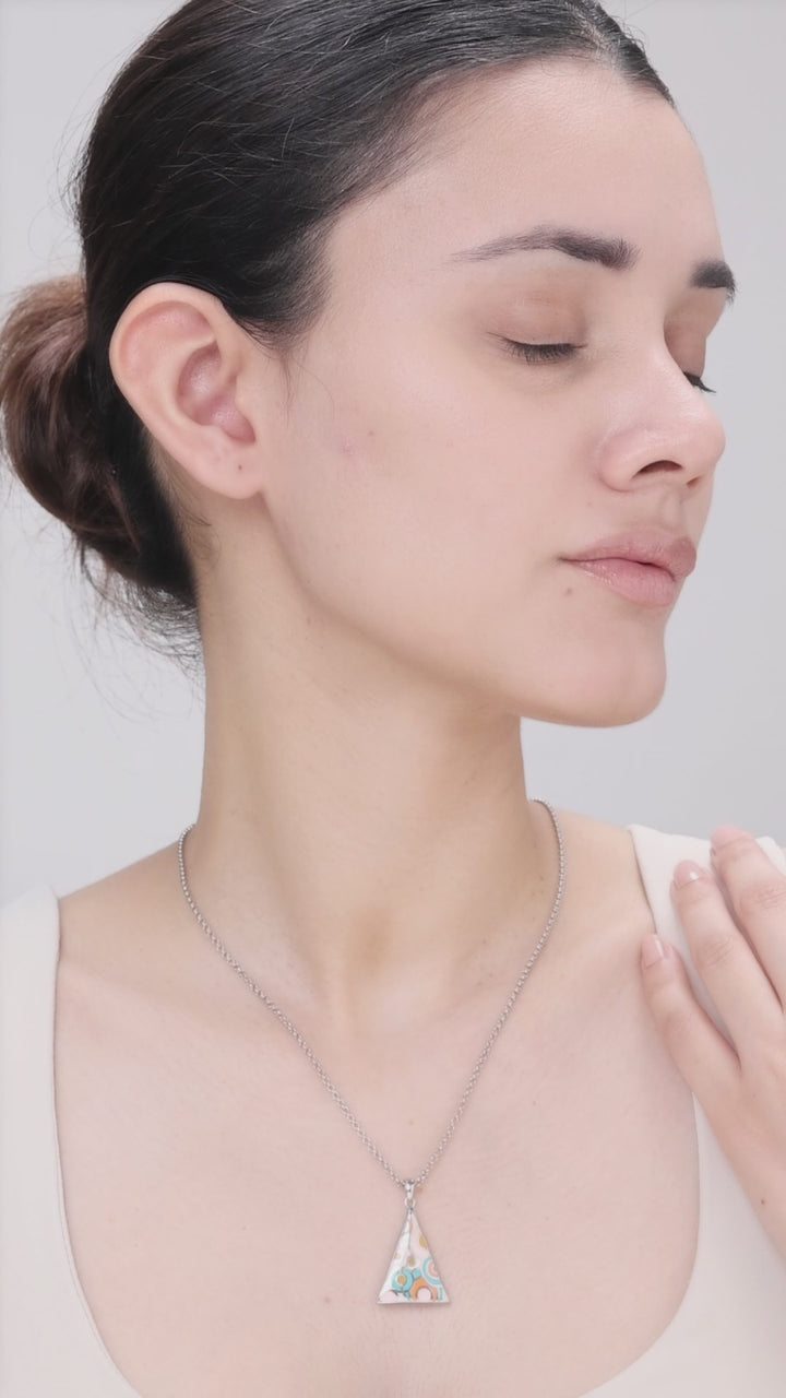 Silver Multi-Triangle Pendant